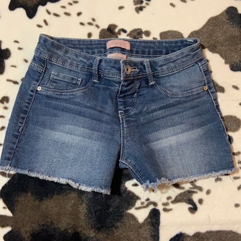 Squeeze Denim Jean Shorts Size 12 girls